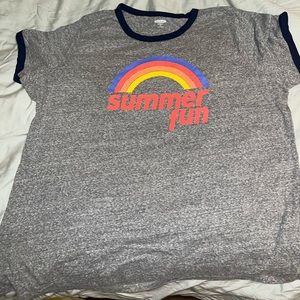 Old Navy Plus Ringer Tee